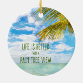 クリスマスのビーチの装飾のオーナメント セラミックオーナメント (裏面)