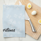 クリスマスのビーバーのふきん キッチンタオル (四つ折り)