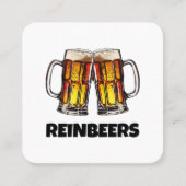 クリスマスのビール好きなビール スクエア名刺 (正面)