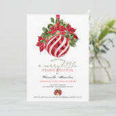 クリスマスのピアノ発表会招待状 メリークリスマス 招待状 (スタンド正面)