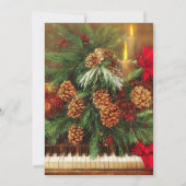 クリスマスのピアノ お手軽ミニ シーズンカード (正面)