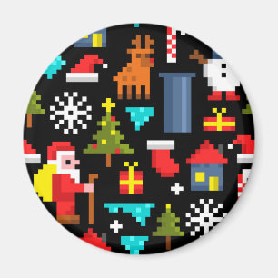 クリスマスのピクセル数 マグネット