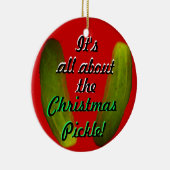 クリスマスのピクルスのオーナメント セラミックオーナメント (右)