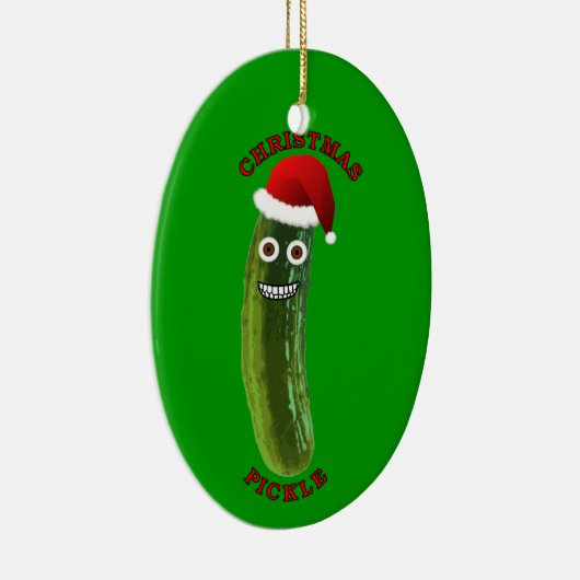 クリスマスのピクルスの木のオーナメントのギフト セラミックオーナメント (右)