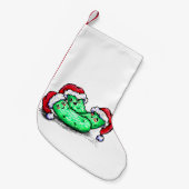 クリスマスのピクルス スモールクリスマスストッキング (正面 (吊り時))