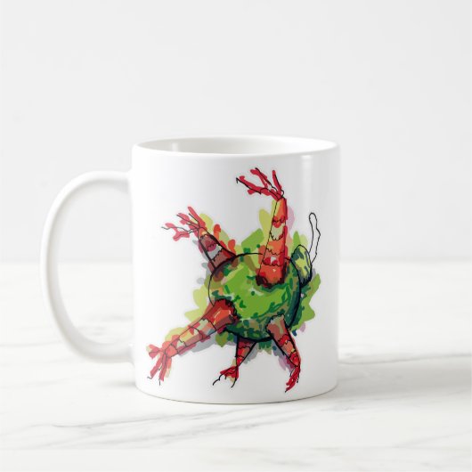 クリスマスのピニャタ コーヒーマグカップ (左)