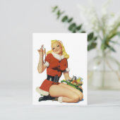 クリスマスのピンナップ シーズンポストカード (スタンド正面)