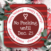 クリスマスのピークなし12月25日 スクエアシール