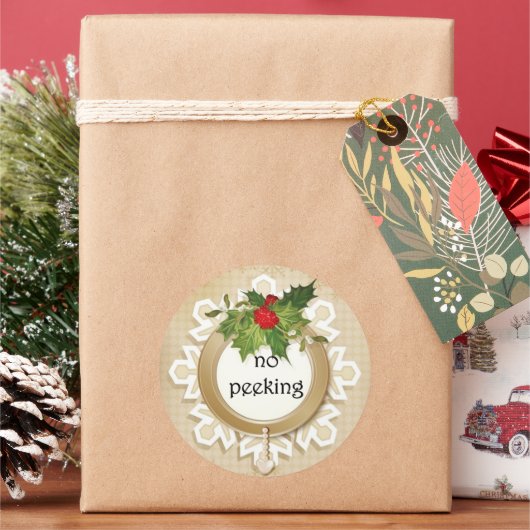 クリスマスのピークなし ラウンドシール (クリスマス)