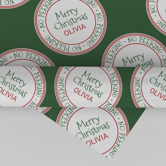 クリスマスのピークなし ラッピングペーパー