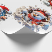 クリスマスのピークキャラクター ラッピングペーパー (角)