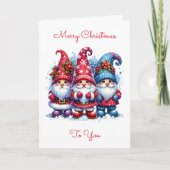 クリスマスのフェスティバルを祈る | 休日格言 シーズンカード (正面)