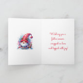 クリスマスのフェスティバルを祈る | 休日格言 シーズンカード (内部)