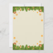 クリスマスのフェスティバルパーティの招待状 招待状 (裏面)