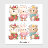 クリスマスのフェスティバル シール (シート)