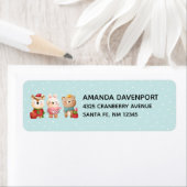 クリスマスのフェスティバル ラベル (インサイチュ)