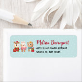 クリスマスのフェスティバル ラベル (インサイチュ)