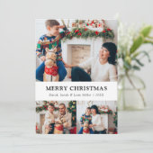 クリスマスのフォトコラージュカード シーズンカード (スタンド正面)