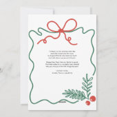 クリスマスのフォトコラージュ シーズンカード (裏面)