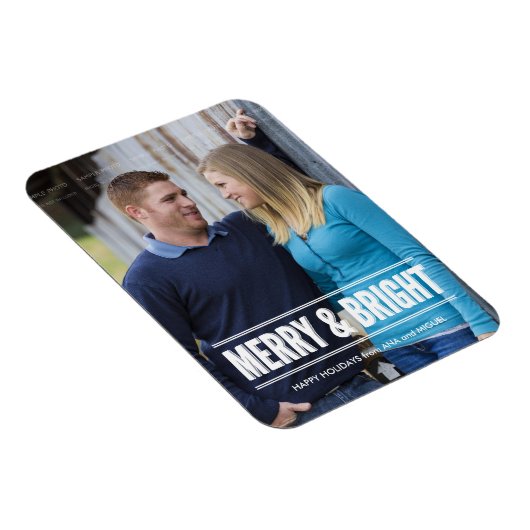 クリスマスのフォトマグネットパーソナライズされたの休日 マグネット (右側)