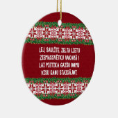 クリスマスのフォークソングIII Latviesu Tautasdziesma セラミックオーナメント (右)