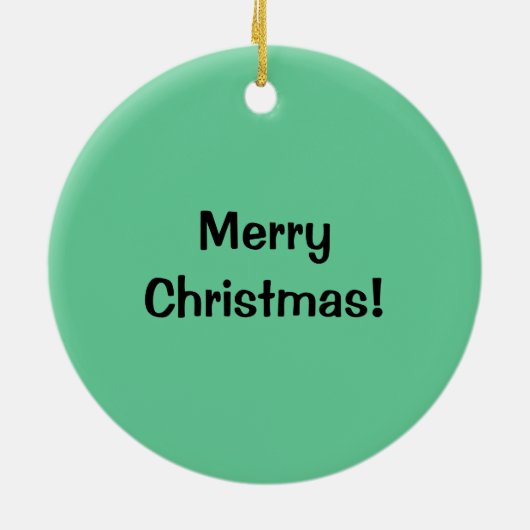 クリスマスのフライドチキンの足のサンタの帽子のばち状核突起 セラミックオーナメント (裏面)