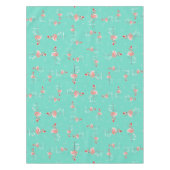 クリスマスのフラミンゴの数々ので大きいパターン テーブルクロス (正面)