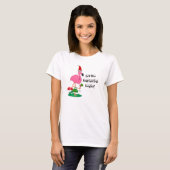 クリスマスのフラミンゴのTシャツ Tシャツ (正面フル)