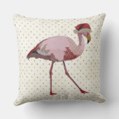 クリスマスのフラミンゴ クッション (裏面)