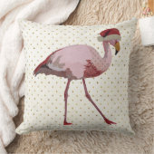 クリスマスのフラミンゴ クッション (ブランケット)