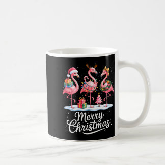 クリスマスのフラミンゴ 女性 少女 キッズ クリスマス フラ コーヒーマグカップ