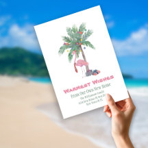 クリスマスのフラミンゴ 新しい家での最もあたたかい願い