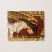 クリスマスのフレスコ画の天使 ジグソーパズル (横)