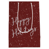 クリスマスのフレンチブルドッグ ミディアムペーパーバッグ (裏面)