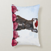 クリスマスのフレンチ・ブルドッグ アクセントクッション (正面(垂直))