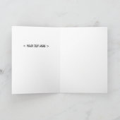 クリスマスのフレーム シーズンカード (内部)