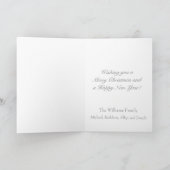 クリスマスのフロストのプリンセスのバレリーナの挨拶状 シーズンカード (内部)