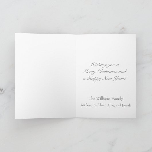 クリスマスのフロストのプリンセスのバレリーナの挨拶状 シーズンカード (内部)