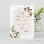 クリスマスのフローラに結婚したなる季節 招待状 (スタンド正面)