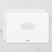 クリスマスのフローラマーク付きかわいい北欧キツネ シーズンカード (裏面)