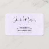 クリスマスのフローラマーク付きかわいい北欧キツネ 名刺 (裏面)