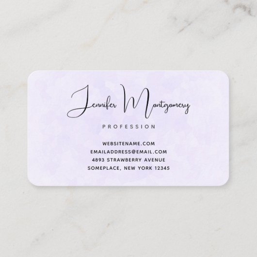 クリスマスのフローラマーク付きかわいい北欧キツネ 名刺 (裏面)