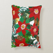 クリスマスのフローラモチーフ アクセントクッション (裏面(縦))