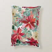 クリスマスのフローラモチーフ アクセントクッション (裏面(縦))