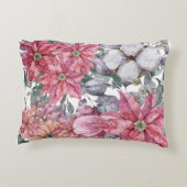 クリスマスのフローラモチーフ アクセントクッション (裏面)