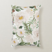 クリスマスのフローラモチーフ アクセントクッション (正面(垂直))