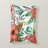 クリスマスのフローラモチーフ アクセントクッション (裏面(縦))