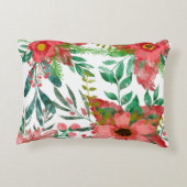 クリスマスのフローラモチーフ アクセントクッション (裏面)