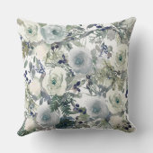 クリスマスのフローラモチーフ クッション (裏面)