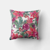 クリスマスのフローラモチーフ クッション (裏面)